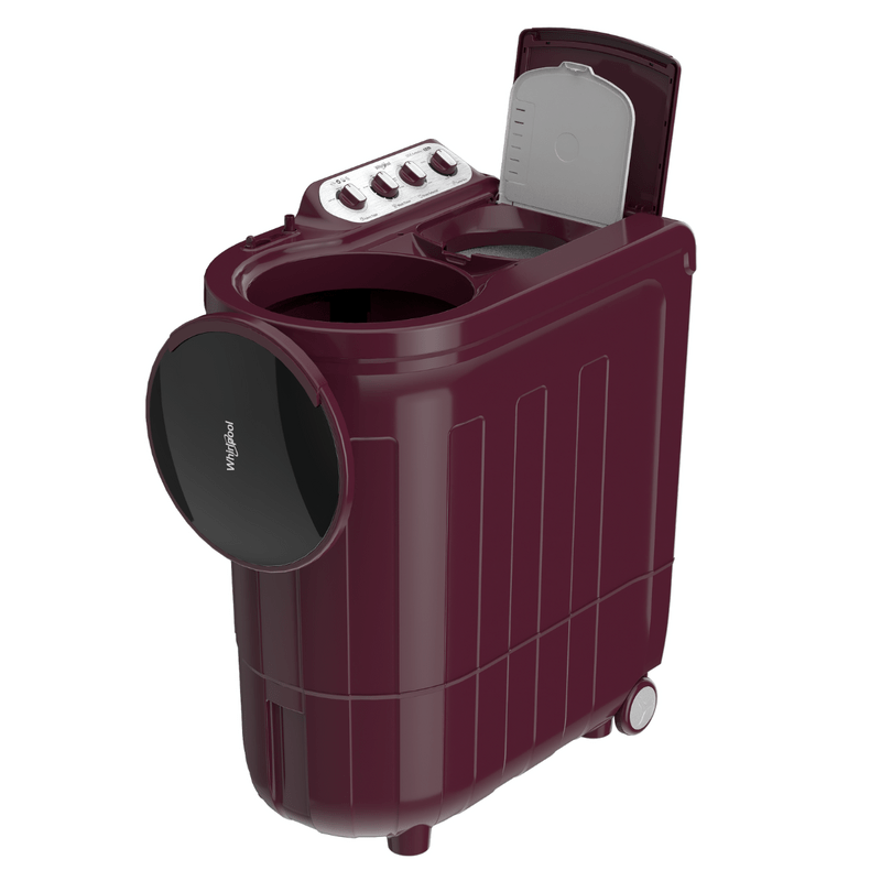 Whirlpool 8.5 Kg 5 Star Semi-Automatic Top Loading Washing Machine (ACE 8.5 TURBO DRY, Wine Dazzle, 30309 )