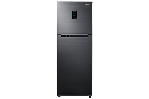 Samsung 301L 2 Star Inverter Frost-Free Convertible 5 In 1 Double Door Refrigerator Appliance (RT34C4522BX-HL,Luxe Black)