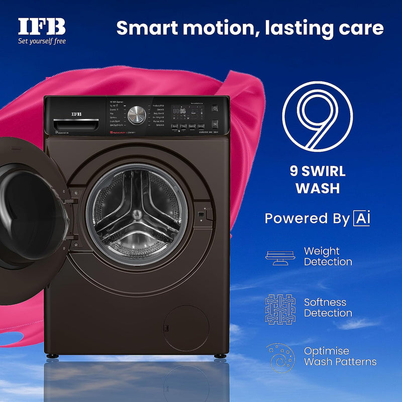 IFB 9 Kg 1400 Rpm 5 Star AI Eco Inverter Fully Automatic Front Load Washing Machines with Wifi ( EXECUTIVE MXC 9014 )