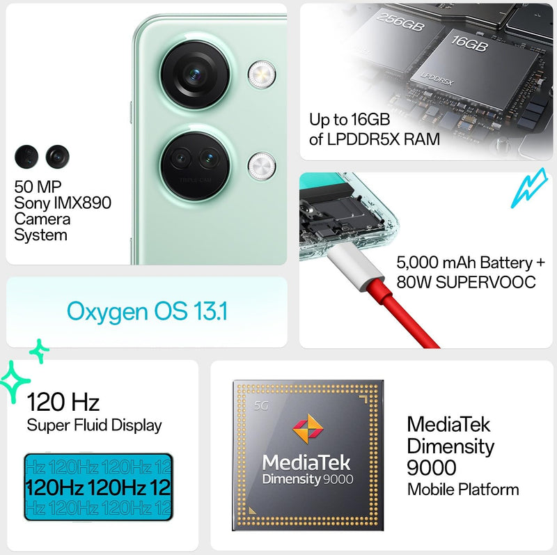 OnePlus NORD 3 5G 8G+128GB - MISTY GREEN