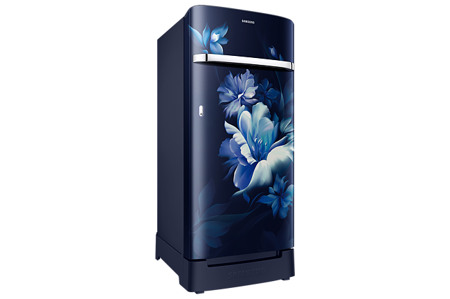 Samsung 189L 5 Star Inverter Direct-Cool Single Door Refrigerator (RR21C2H25UZ-HL,Midnight Blossom Blue)