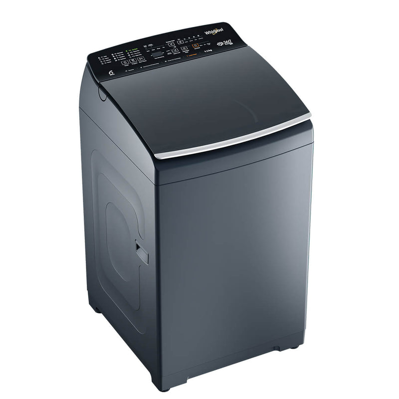 Whirlpool 9 Kg 360 Bloomwash Pro H 9.0 Midnight Grey With In-Built Heater Fully Automatic Top Loading Washing Machine ( 31602 )