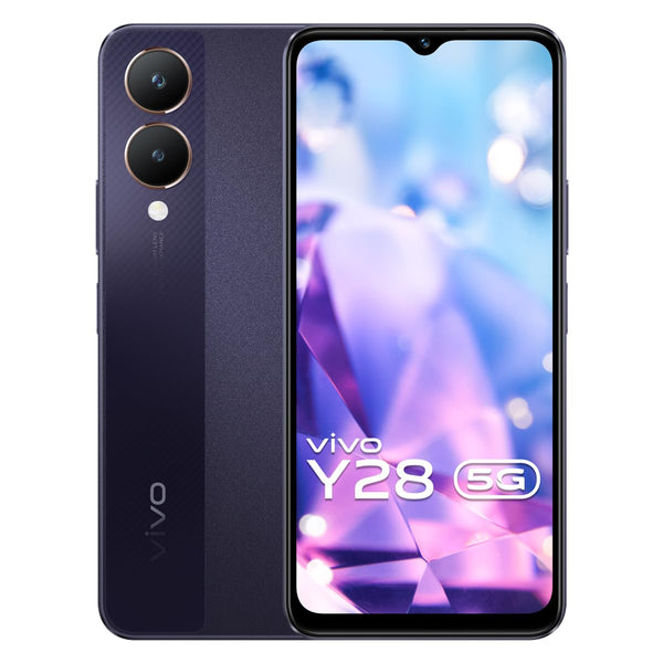 Vivo Y28 5G(Crystal Purple, 6GB RAM, 128GB Storage)