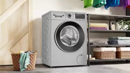 BOSCH 8 kg Fully Automatic Front Load Washing Machine with In-built Heater Silver (WGA1340SIN)