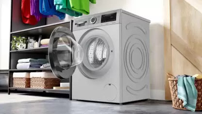 BOSCH 8 kg Fully Automatic Front Load Washing Machine with In-built Heater Silver (WGA1340SIN)