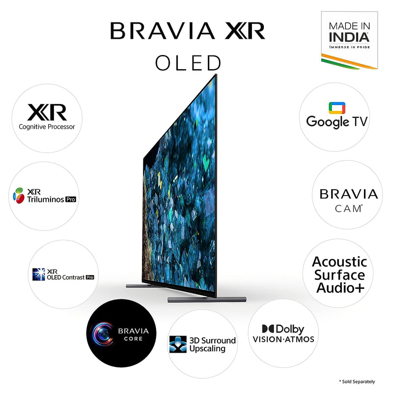 Sony Bravia 139 cm (55 inches) XR Series 4K Ultra HD Smart OLED Google TV XR-55A80L IN5