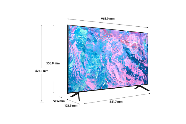 SAMSUNG 43 inch Ultra HD 4K Smart LED TV (UA43CU7700KLXL)