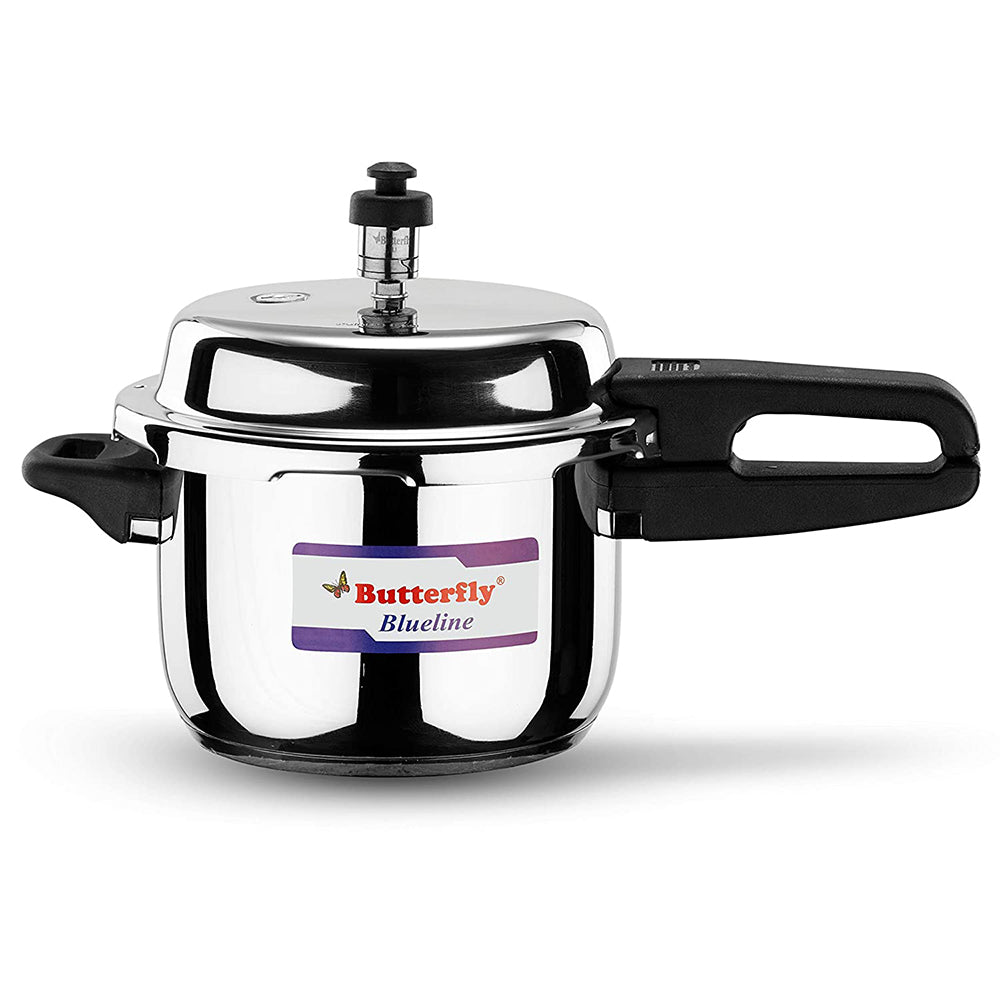Butterfly Blue Line Stainless Steel Outer Lid Pressure Cooker, Litre