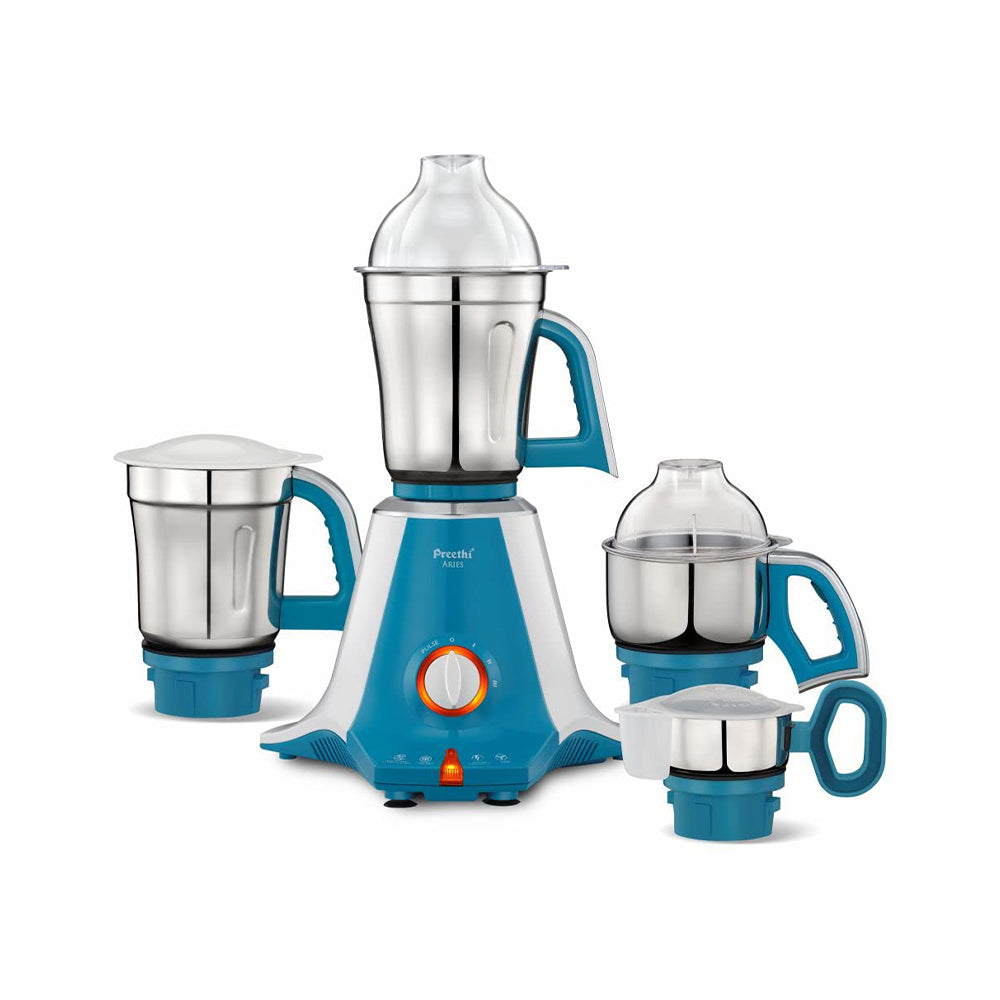 Preethi Aries MG 216 mixer grinder 750 watt, Green, 4 Jars, Vega W5 mo
