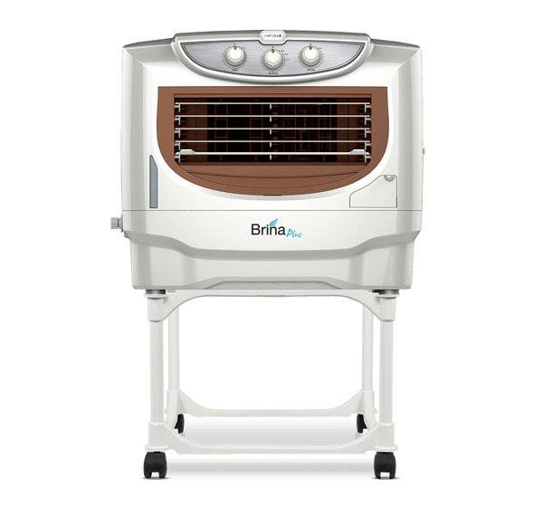 Havells Brina Plus 50 Litres Window Air Cooler with Humidity Control, Auto Drain and Dust Filter Net and Insect Free (HAVELLS - BRINA PLUS, White, Brown)