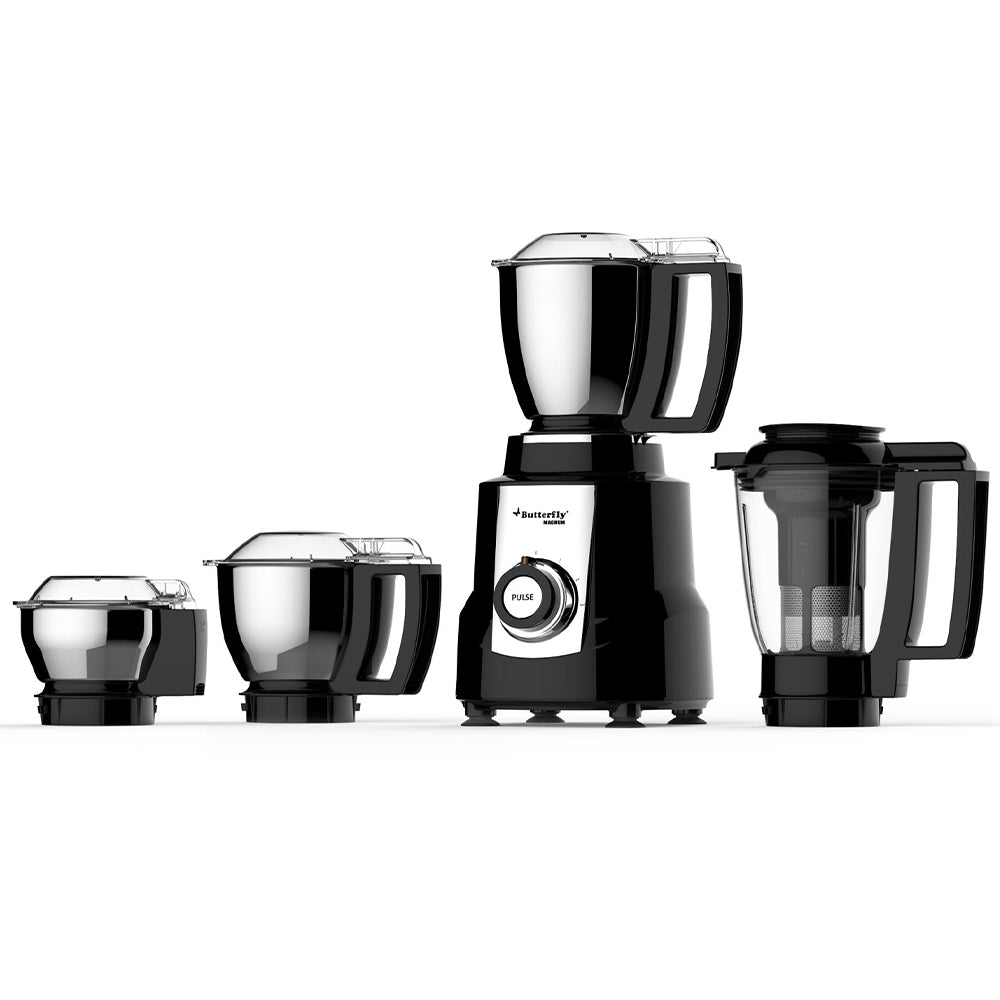 Butterfly Magnum HP Mixer Grinder Black,4 Jars - Main Image