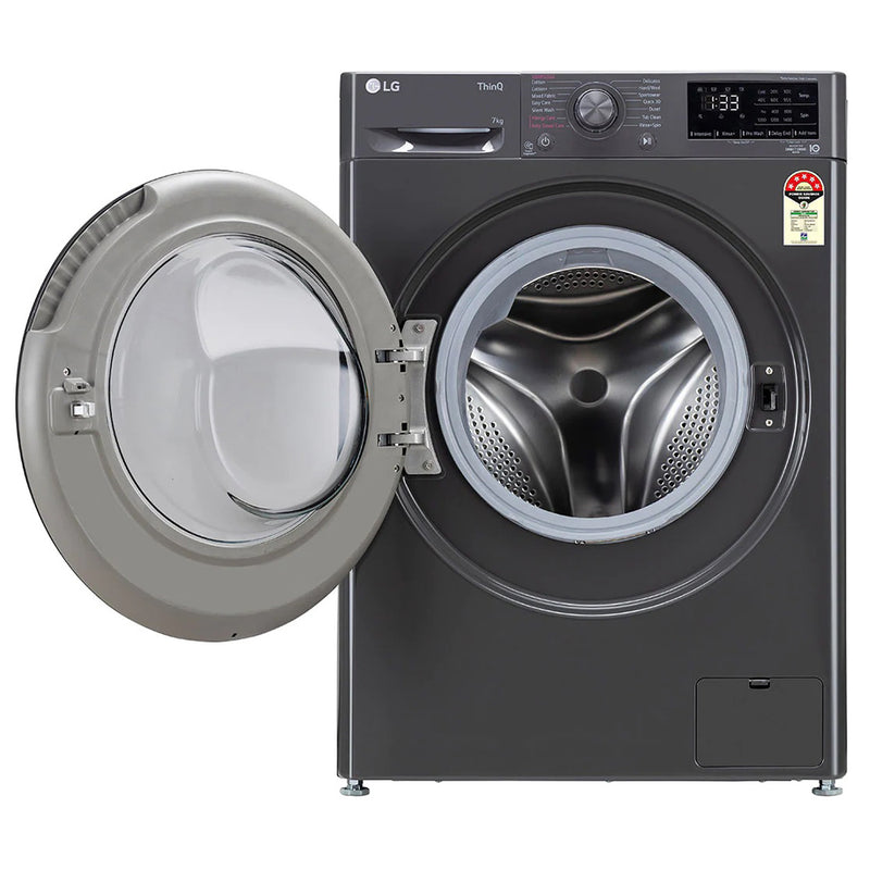LG 8.0 kg, Front Load Washing Machine with AI Direct Drive™ Washer with Steam™ (FHV1408Z2M.ABMQEIL)