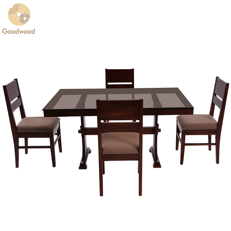 Goodwood LF-14LC0011+13LC0012 4 Seater Dining Table Set