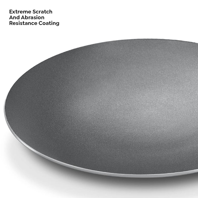 Prestige Aluminium Omega Select Plus Non-Stick Concave Tawa, 28 cm, Black