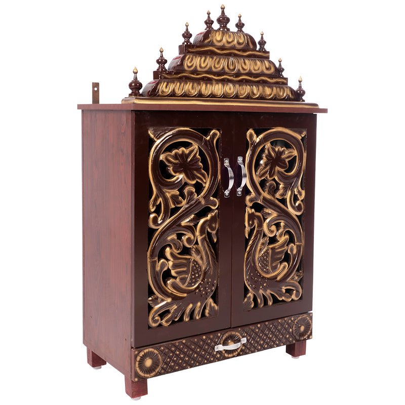 Divine Pooja Cabinet SB- Pooja with Light and Music Large
