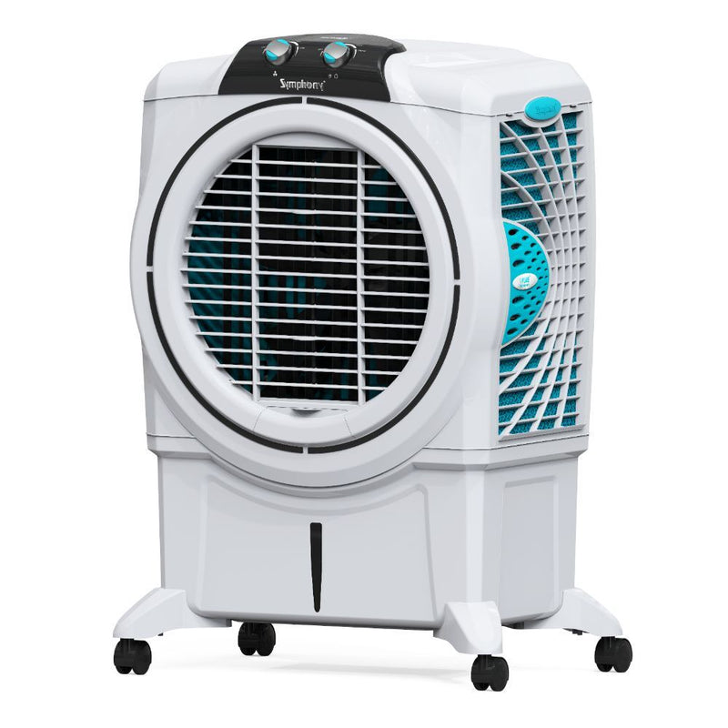 Symphony Sumo 75 XL Desert Air Cooler For Home with Honeycomb Pads, Powerful +Air Fan, i-Pure Console and Low Power Consumption (SUMO 75XL, Grey, White)