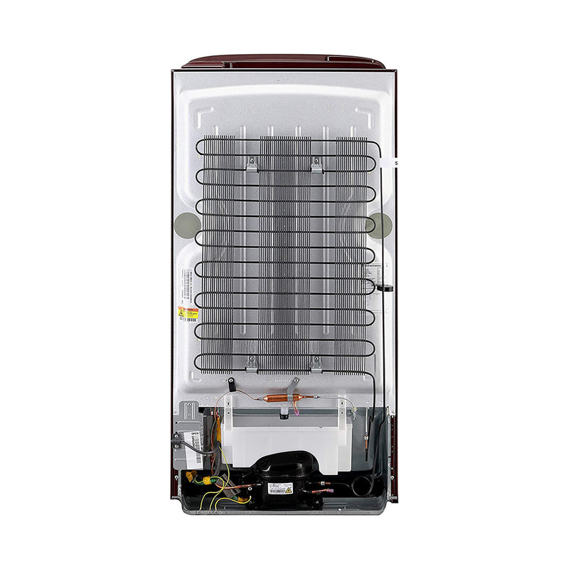 LG 215 L 4 Star Inverter Direct-Cool Single Door Refrigerator (GL-B221ASCY, Scarlet Charm)