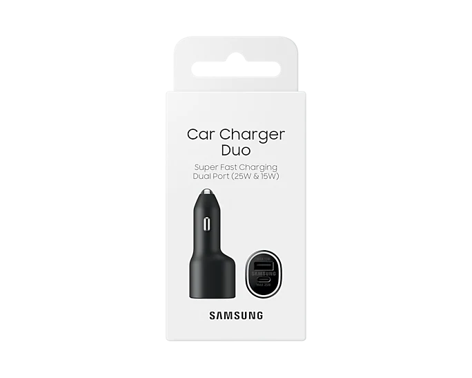 Samsung Original Car Charger Duo (40W, Black)