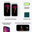 Apple iPhone 13 (Midnight, 128GB Storage)