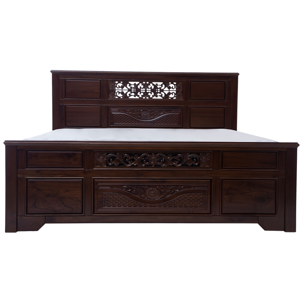 6 6 teak wood cot best sale
