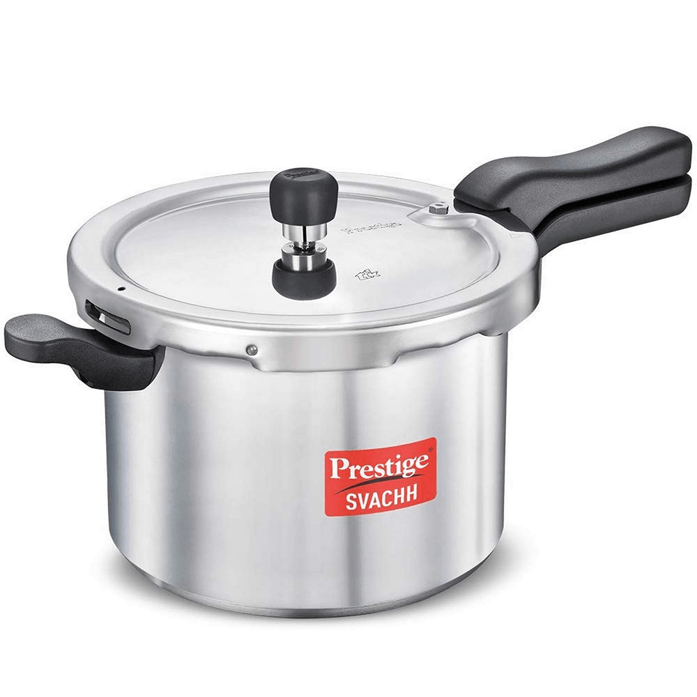 Prestige Svachh Aluminium Pressure Cooker, with Spillage Control