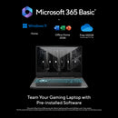 ASUS TUF Gaming A15, Gaming Laptop, AMD Ryzen 7 155, RTX 3050 GPU (16GB/1TB/39.62 cms (15.6) FHD/Windows 11 Home/Office Home 2024 - FA506NCG-HN448WS