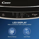 CANDY 6.5 Kg 5 Star Fully Automatic Top Load Washing Machine, Stainless Steel Drum, Moonlight Grey (CTL651269N)