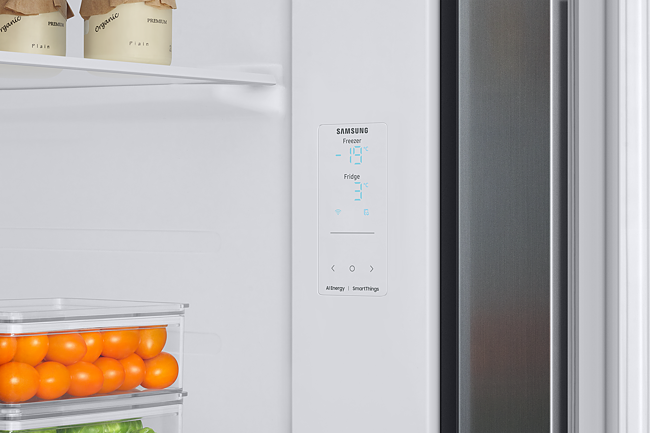 Samsung 653L WI-FI Enabled SmartThings Side By Side Inverter Refrigerator (RS76CG8113SL-HL, EZ Clean Steel)