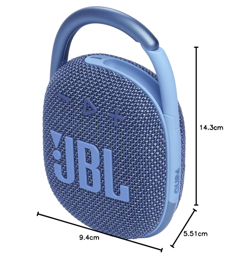 JBL Clip 4 Eco with eco-Friendly Wireless Portable Bluetooth Speaker (JBL CLIP 4 ECO BLU)