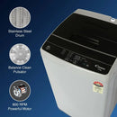 CANDY 6.5 Kg 5 Star Fully Automatic Top Load Washing Machine, Stainless Steel Drum, Moonlight Grey (CTL651269N)