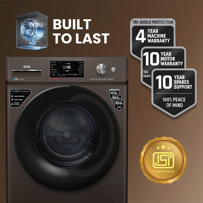 IFB Deep Clean | 9kg Front Load | Washing Machine with Power Steam