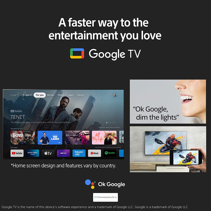 Sony Bravia 126 cm (50 inches) 4K Ultra HD Smart LED Google TV KD-50X64L (Black)