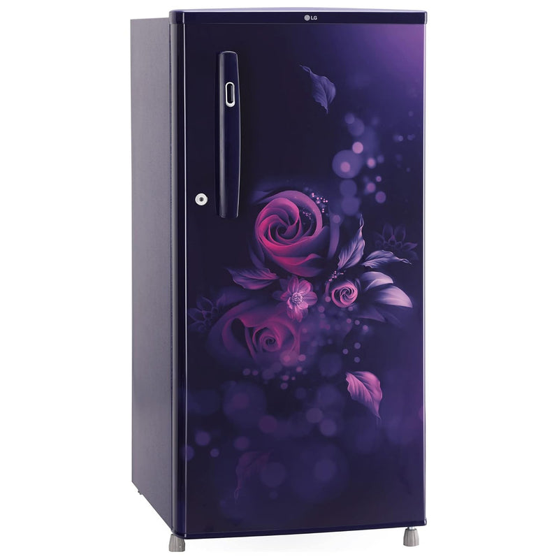 LG 185 L 3 Star Direct-Cool Single Door Refrigerator Appliance (GL-B199OBED.ABEZEBN, Blue Euphoria)