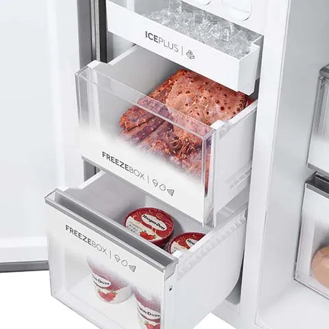 Haier 628 Litres, Convertible Side By Side Refrigerator (HRT-683IS)