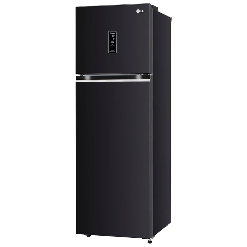 LG 272 L 3 Star Frost-Free Smart Inverter Wi-Fi Double Door Refrigerator (GL-T312TESX.AESZEBN, Ebony Sheen)