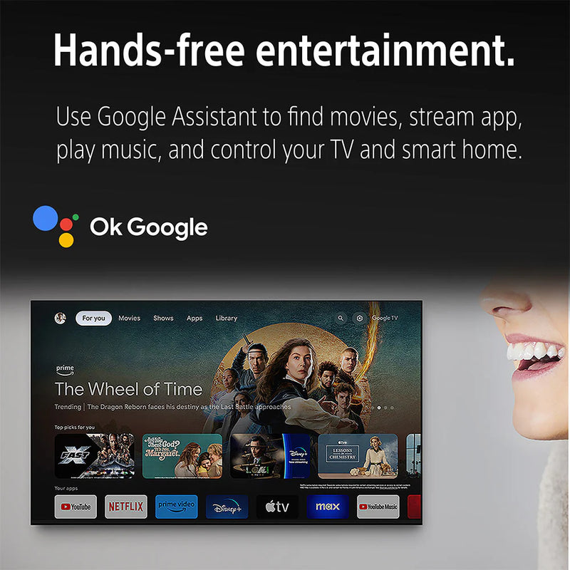 Sony 108 cm (43) BRAVIA 3 4K Ultra HD Smart LED Google TV K-43S30 (Black) | K-43S30 IN5