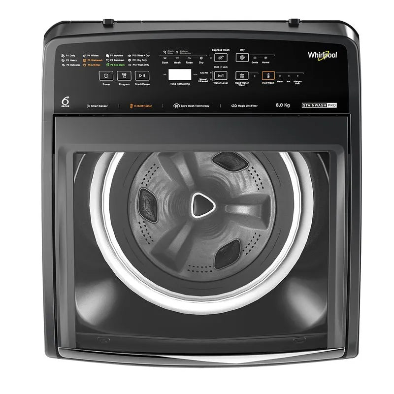 Whirlpool Stainwash Pro 8kg 5 Star Top Load Washing Machine with In-Built Heater (31635)