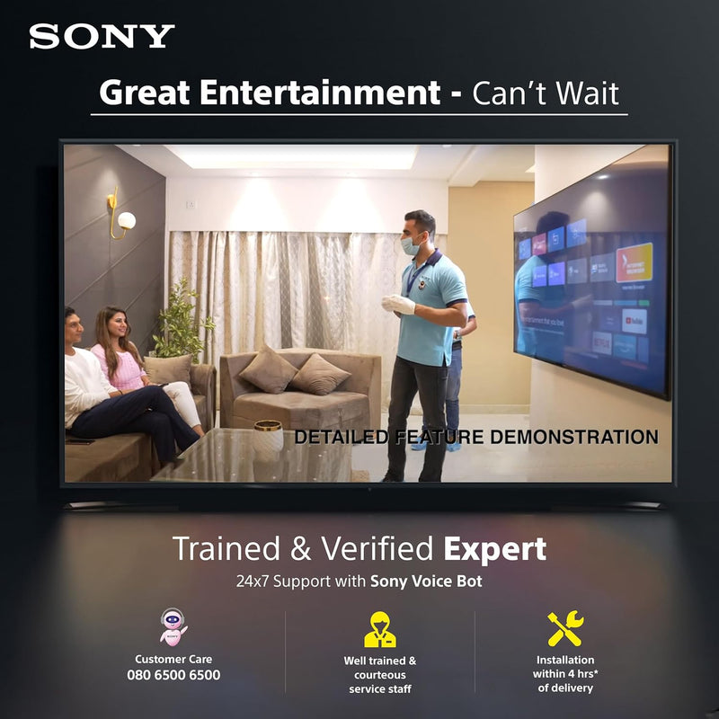Sony BRAVIA 2 Series 108 cm (43 inches) 4K Ultra HD Smart LED Google TV | K-43S25M2 IN5