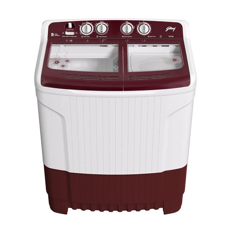 Godrej Edge 8.5 Kg 5 star Semi-Automatic Top Loading Washing Machine (WS EDGE 85 5.0 WNRD TB3 M)