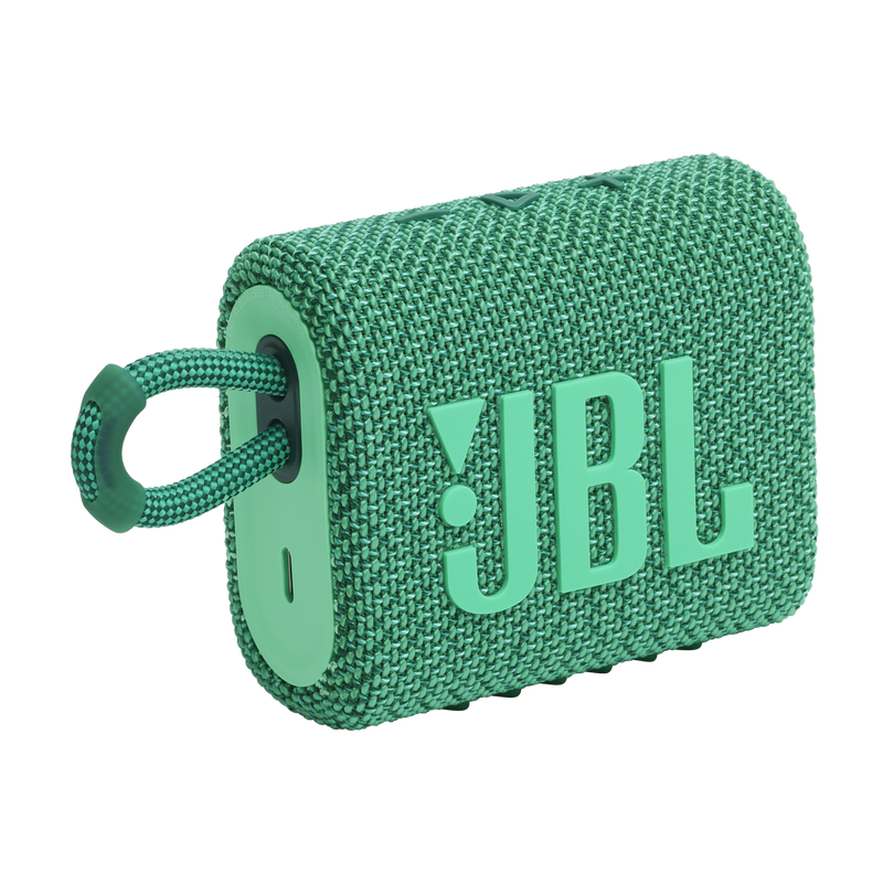 JBL Go 3 Eco with eco-Friendly Recycled Materials (JBSP0548 - JBL GO3 ECO PORTABLE BT SPEAKER - GREEN)