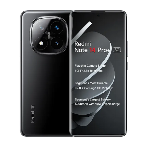 Redmi Note 14 Pro+ 5G 8GB + 256GB (Titan Black)