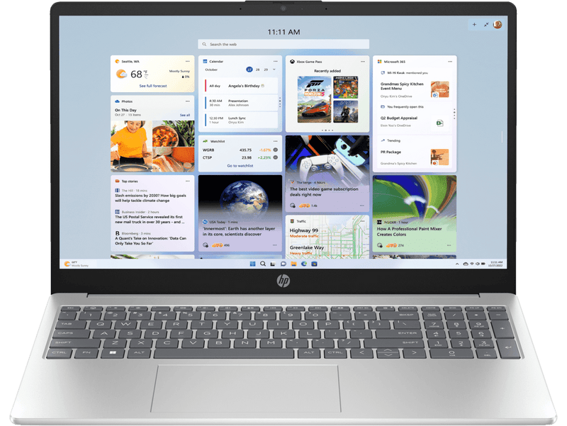 HP Laptop 15.6 Inch, 8GB RAM + 512GB SSD | 13th Generation Intel® Core™ i3 processor |  Intel® UHD Graphics | Windows 11 Home, Silver (15-fd0465TU)
