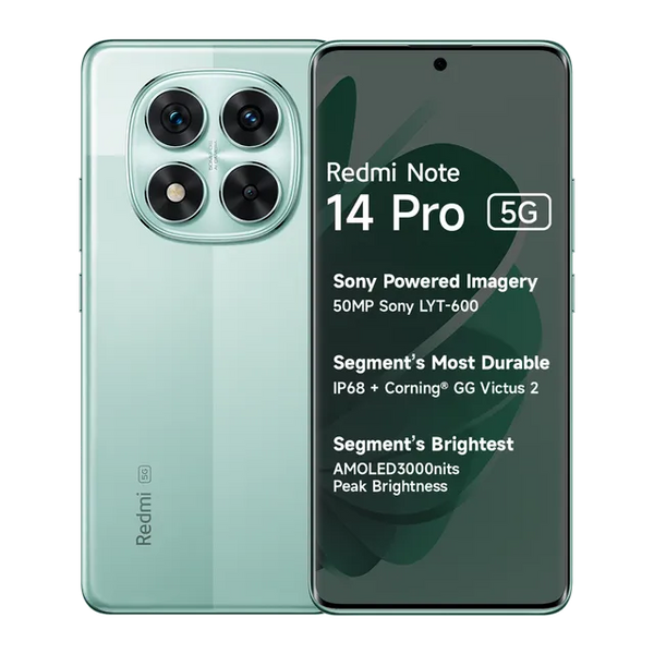 Redmi Note 14 Pro 5G 8GB + 256GB (Ivy Green)