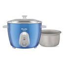 Preethi Glitter Electric Cooker, 1.8 Liters with Double Pan, Blue (RC332)