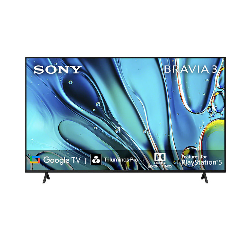 Sony 108 cm (43) BRAVIA 3 4K Ultra HD Smart LED Google TV K-43S30 (Black) | K-43S30 IN5