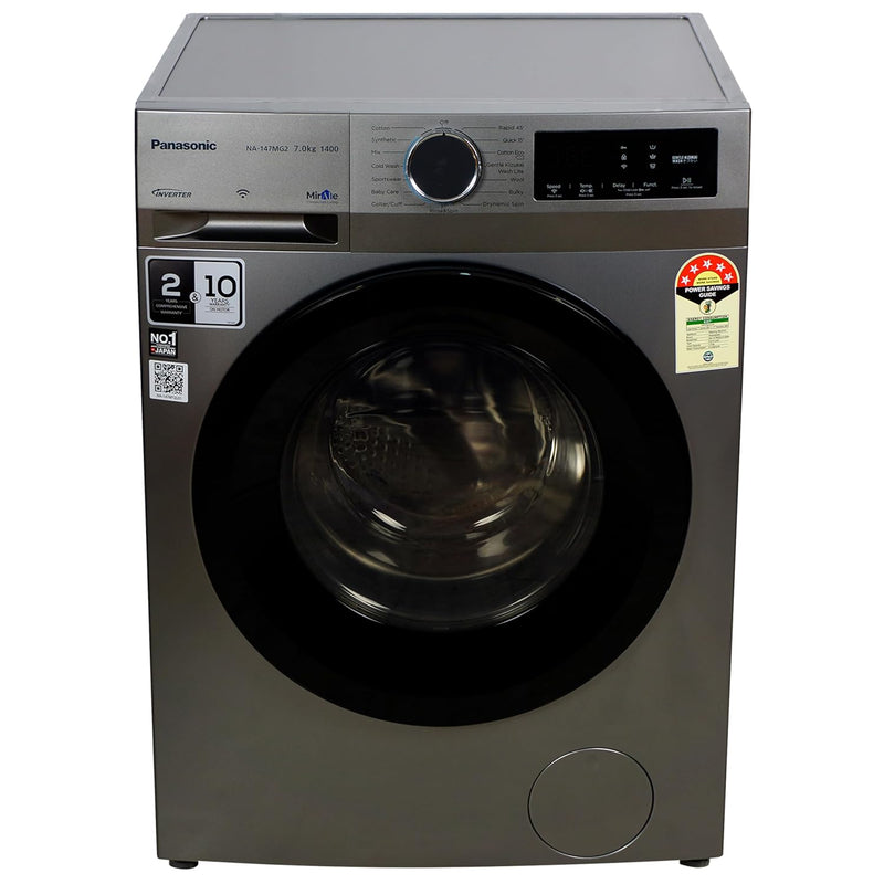 Panasonic 7 kg 5 Star Inverter Fully Automatic Front Loading Washing Machine (NA-147MG2L01)