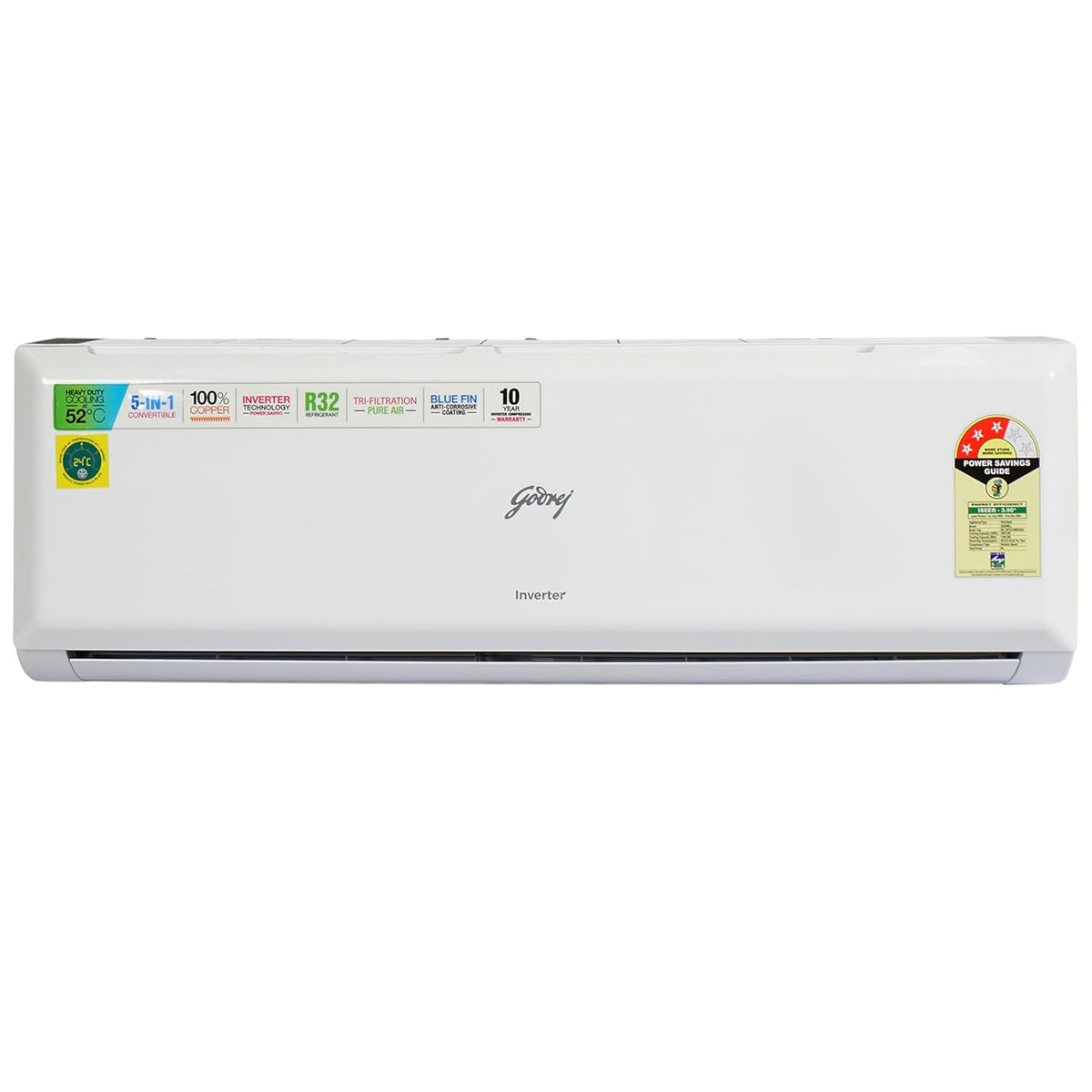 Godrej Ton Star Inverter Split AC (AC 1T SIC 12PTC3 WYQ)