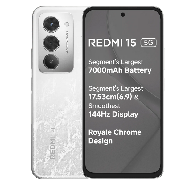 Redmi 15 5G | 6G+128GB | FROSTED WHITE