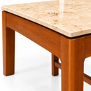 Darling 14LC0037 Dining Table, Mahogany Wood with Marble Top