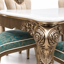 Darling Jorden Dining Table, Rockwood with Marble Top